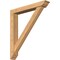 Ekena Millwork Traditional Traditional Smooth Bracket w/ Offset Brace, Western Red Cedar, 5 1/2"W x 36"D x 40"H BKT0604X36X40TRA01SWR - alternate 1